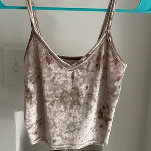 Velvet crop top